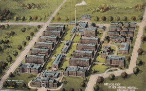 CINCINNATI, Ohio, PU-1913; Bird's-Eye View Of New General Hospital