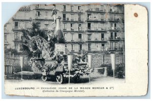 c1905 Cavalcade Chariot From Maison Mercier & C Luxembourg Postcard