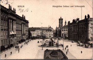 Germany Berlin Königliches Schloss und Schlossplatz Vintage Postcard C016