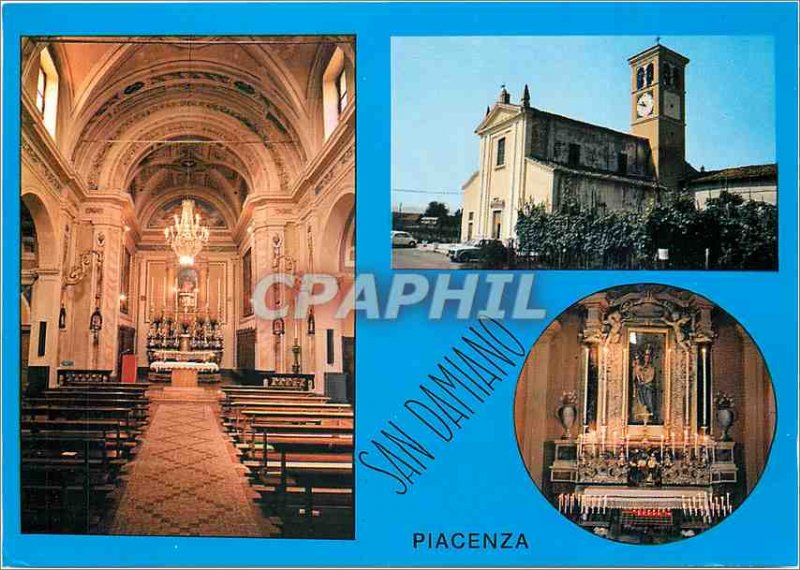 Postcard Modern Piacenza San Damiano di S. Giorgio La Chiesa