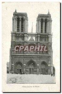 Old Postcard Notre Dame de Paris