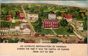Postcard HOUSE SCENE Vandalia Illinois IL AN9659