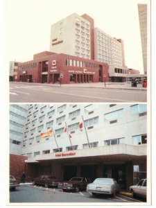 Hotel Beausejour, Moncton, New Brunswick, Chrome Split View Postcard