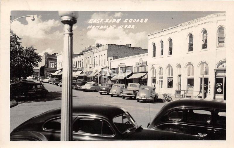 C95/ Humboldt Nebraska Ne Real Photo RPPC Postcard 1950 East Side