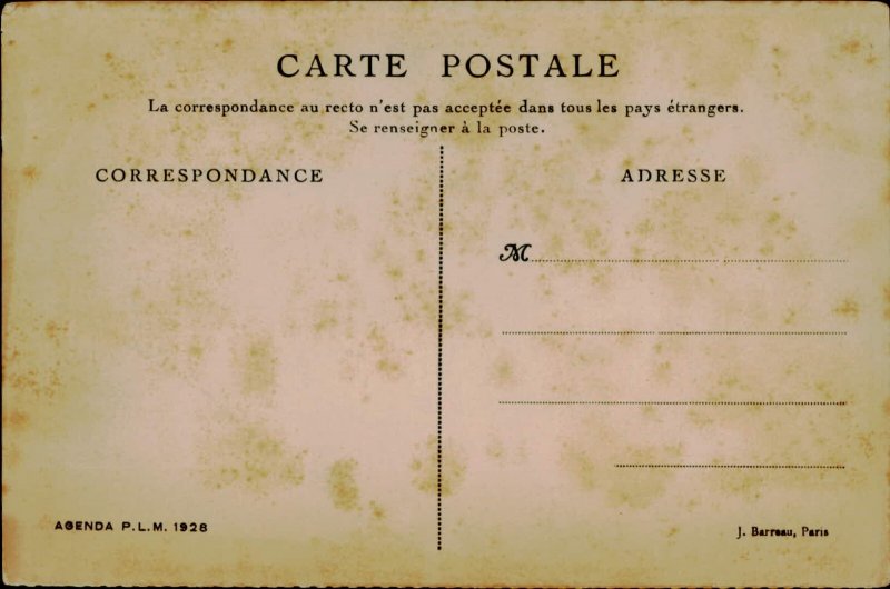 B577 Morocco Fez panorama postcard 1928