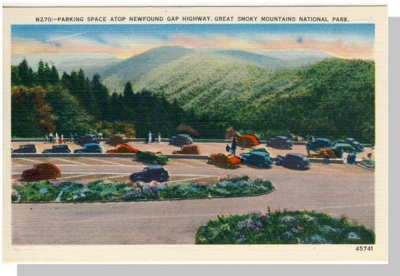 Smoky Mountains National Park,Postcard,North Carolina/NC-TN, Newfound,Near Mint!