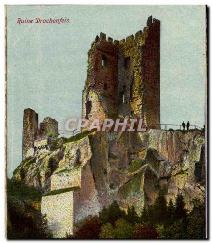 Postcard Old Ruin Drachenfels