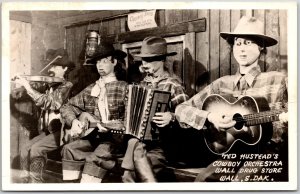 Ted Hustead's Cowboy Orchestra Wall Drug Store Wall South Dakota SD Postcard