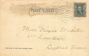 AUSTIN, Texas TX     AUSTIN HIGH SCHOOL     ca1900's UDB B&W Postcard