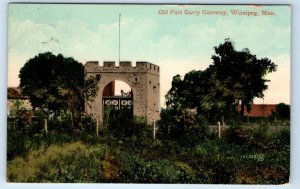 Old Fort Garry Gateway WINNIPEG Manitoba Canada 1910 Postcard