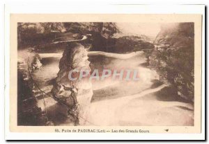 Well of Padirac Old Postcard Lake of the great Gours