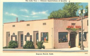 Postcard California Laguna Beach Jade Tree Chinese Importations Tichnor 23-3135