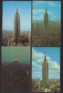 Lot of 4 NEW YORK CITY Empire State Building, Fifth Ave and 34th Street ~ Chrome