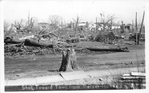 J69/ Pryor Oklahoma RPPC Postcard c1940s Tornado Disaster Mercer Homes 136