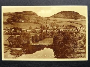 Wales DOLWYDDELAN Ellens Castle Hotel across Lledr 1930s Postcard by Frith