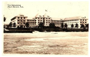 RPPC Postcard The Breakers Hotel Palm Beach Florida