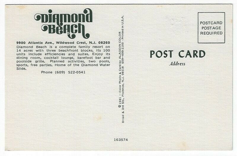 Wildwood Crest, New Jersey, Vintage Postcard Views of Diamond Beach 