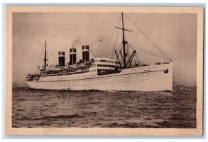 Compagnie Francaise De Navigation Vapeur Steamer Ship S.S Patria Postcard