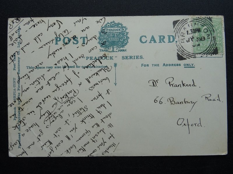 Devon CROYDE Shows FOOTBRIDGE & FORD St. Marys Road / Watery Lane c1908 Postcard