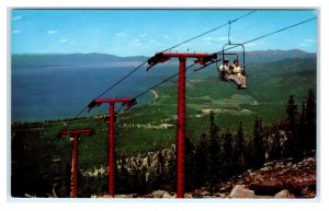 LAKE TAHOE, CA California ~ Heavenly Valley SKI LIFT  c1960s Postcard