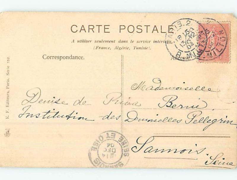 1904 foreign PEACEFUL LAKE SCENE WITH BEAUTIFUL FLOWERS HL7889