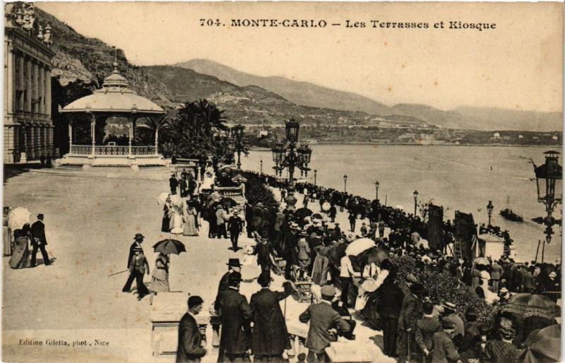 CPA Monaco - Monte-Carlo - Les Terrasses et Kiosque (476981)