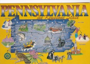 Map Of Pennsylvania The Keystone State