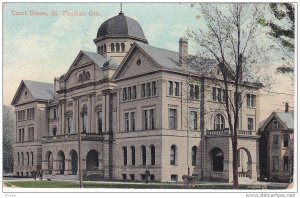 Court House, St. Thomas, Ontario, Canada, PU-1913