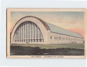 Postcard The Armory, University Of Illinois, Champaign-Urbana, Illinois