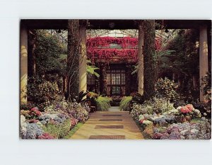 Postcard Main Conservatory summer display, Longwood Gardens, Kennett Square, PA