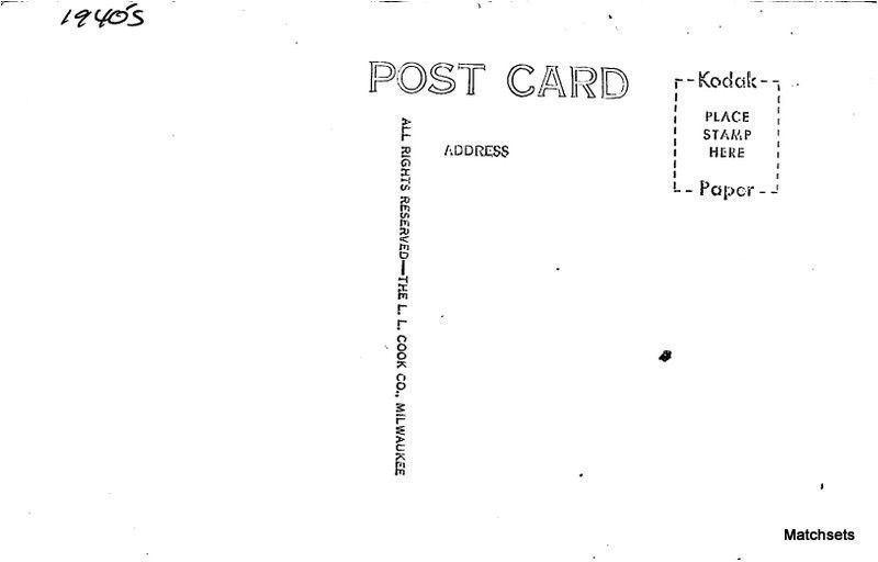 1940s Legs Inn Cross Village Interior MICHIGAN RPPC postcard 11034