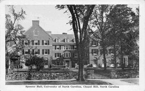 Spencer Hall University North Carolina Chapel Hill NC 1950 postcard