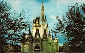 Walt Disney World 01110233, Castle, Vintage Postcard