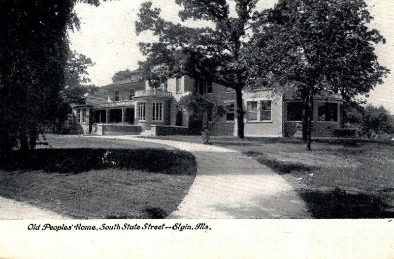 Elgin, Illinois - The Old People's Home - on South State Street - in 1909