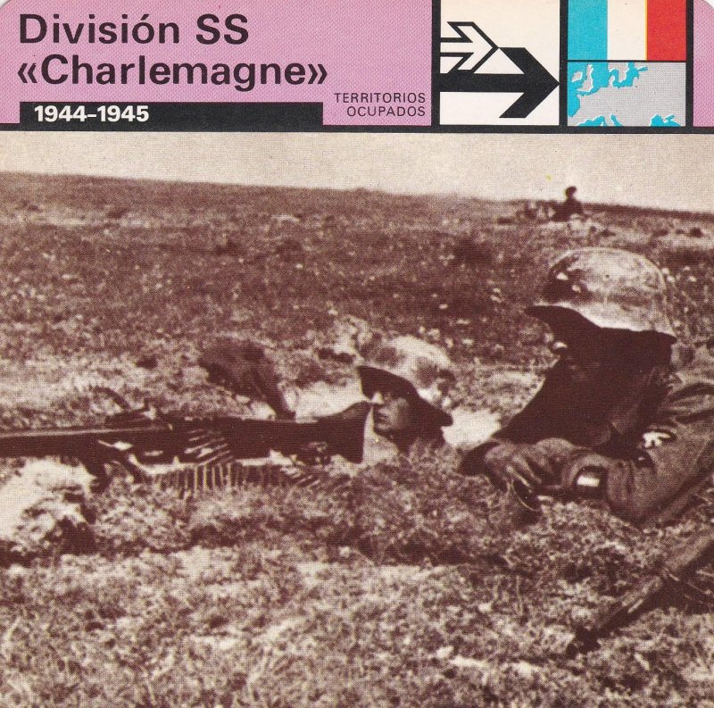 FICHA TERRITORIOS OCUPADOS: DIVISION SS CHARLEMAGNE. 1944-1945