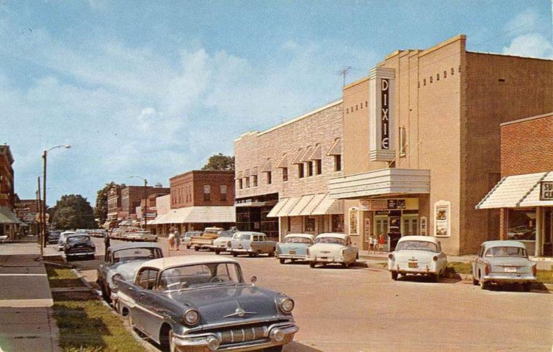 New Madrid Missouri Business Section Street View Vintage Postcard K51221