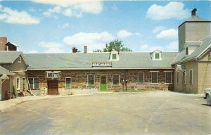 Amana Iowa 1960s Postcard Meat Market Westphalian Sugar Cured Hams & Bacon