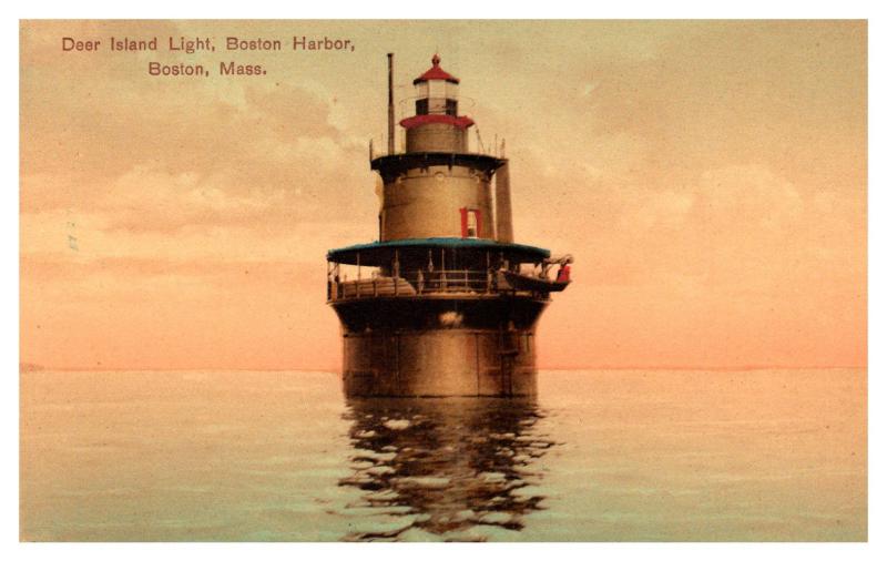 Massachusetts   Boston , Deer Island Light 