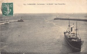 France 1912 St Nazaire Le Caboteur Rochelle Dans L'Avant Port Steamboat ...
