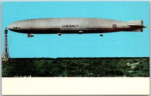 Airplane USS Shenandoah Daughter of the Stars Helium Filled Airship Postcard