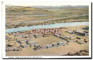 Postcard Old Pueblo San Felipi Of New Mexico