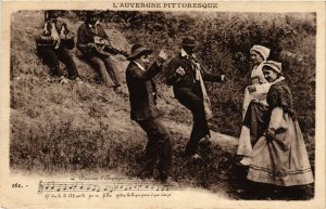 CPA Folklore - Auvergne - Bourrée d'Auvergne (772983)