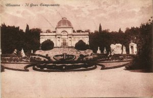 italy, MESSINA, Sicily, Il Gran Camposanto (1910s) Postcard