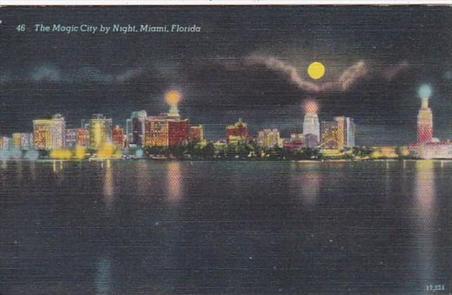 POSTCARD UNUSED FLORIDA, MIAMI- MIAMI IS KNOWN AS THE MAGIC CITY