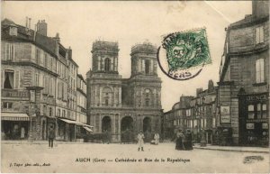 CPA auch cathedrale et rue de la republique (1169399)
							
							