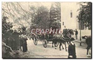 Belgie Belgium Postcard Old Ghent on entering the King & # 39exposition for &...