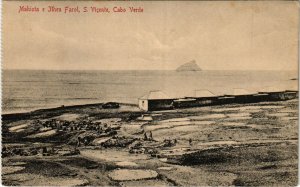 PC CPA CAPE VERDE / PORTUGAL, MAHIOTA E JLHEU FAROL, VINTAGE POSTCARD (b13361)