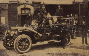 Auto fire engine Springfield Ohio c1916 aj158