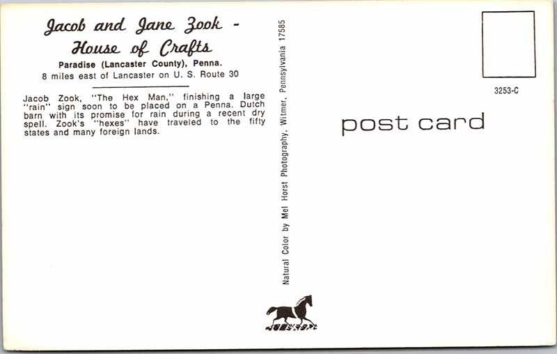 POSTCARD SCENE Lancaster Pennsylvania PA AN1479