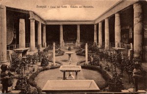 Italy Pompei Casa dei Vettii Veduta del Peristilio 1910